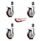 Service Caster Regency Work Table Total Locking Caster Replacement Set REG-SCC-EXTTL20S514-PPUB-MRN-112-4 - alternate 2